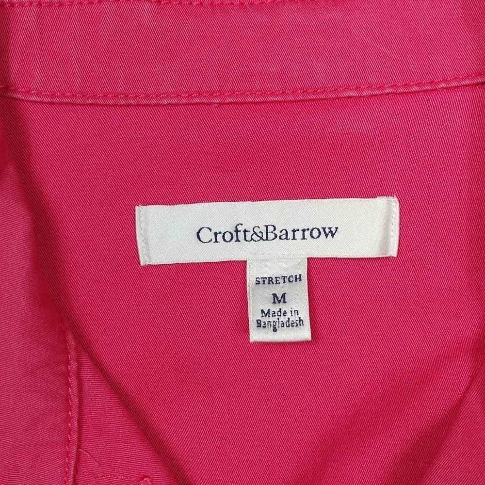 Croft & Barrow Womens Dark Salmon Colored Jacket Size Medium
